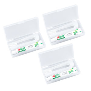 ชุดแปรงสีฟันพับได้สำหรับเดินทาง แปรงสีฟันพกพาขนาดเล็กสำหรับผู้ใหญ่ กล่องเก็บของสำหรับแปรงสีฟันและน้ำยาฟอกสีฟัน