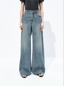 MO&Co. | New Design Cotton Linen Bleached Wide Leg Pants