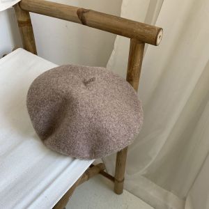 Womens Beret Hat New Style Versatile Woolen Cap Painter Hat Japanese Style Autumn Winter Popular Hat Korean Version Cashmere Bud Hat