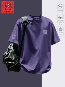 Cotton Purple Maple Leaf Design Boys T-Shirt