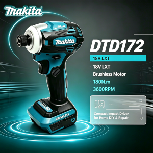 Makita | Makita DTD172 18V LXT Brushless Impact Driver Compact Tool For Household DIY And Professional Hardware Repair