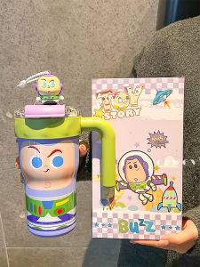 Toys Motif High Aesthetic Insulated Mug for Girls Large Capacity Cool Feel