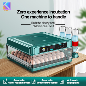 12/24/36/48/64/130 Eggs Fully Automatic Intelligent Digital Incubator Chicken Poultry Hatcher 220V/12V Dual Power Supply Hatcher Brooder with Temperature Control and Auto Turning for Hatching Chicken Duck Goose Quail Birds Incubators for Farm