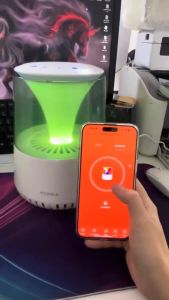 [ Kèm 2 Lõi Lọc ] Máy lọc không khí ôtô bàn làm việc Hãng Konka - Tạo ion âm - Điều khiển qua app - Tích hợp đèn ngủ