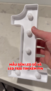 Đèn LED Số Kèm Pin - LED Light Number HPNI53