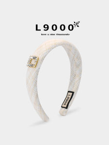 White Headband L9000 High Top Fashionable Small Fragrance Style Hair Clip Elegant Autumn Winter New Arrival Original Design