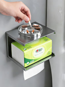 Auzzo | Bathroom Organizer Shelf Mobile Phone Cigarette Box Tissue Storage Hanging Rack No Drilling Wall Mounted