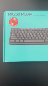 Logitech MK200 USB Combo – Keyboard & Mouse Wired Serbaguna Presisi Tinggi