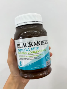 Blackmores Fish Oil 1000mg Omega-3 Mini Double Concentrate มินิดับเบิลเข้มข้น 400 caps【EXP.2027】