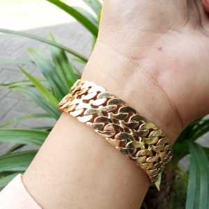 Aksesoris Perhiasan Gelang Rantai Swasa (Kuning Selamanya)