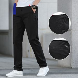 ROMON | Loose Straight Leg Cotton Casual Pants For Men Summer New Style Fashionable Business Long Trousers Comfortable Breathable