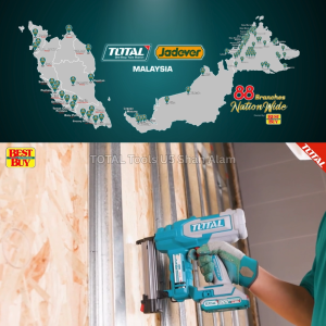 TOTAL Tools 2 in 1 Limited Edition COMBO Cordless brad nailer kit F15 ~ F35 & Self-leveling line laser - TOSLI250201