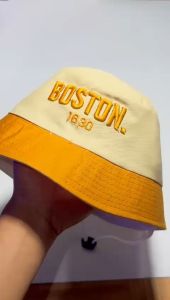 Topi Bucket Anak Laki-Laki Perempuan Motif Bordir Boston Usia 2 - 10 Tahun