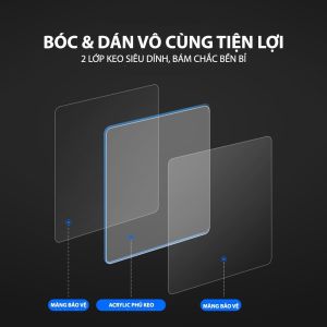 Combo 10 Miếng Dán Nano 2 Mặt Siêu Dính Loại Đẹp - Chống Thấm Chịu Nước Siêu Bền Chắc Siêu Chịu Lực