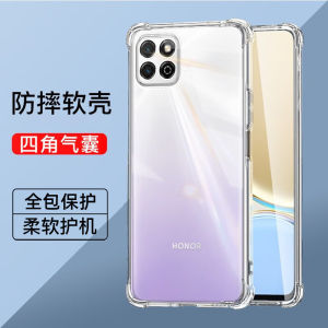 เคสโทรศัพท์ซิลิโคนบางเฉียบแบบครอบคลุมเต็มจอ Honor Play 20 pro แบบโปร่งใส ป้องกันการตกหล่น ดีไซน์เรียบง่าย ด้านหลังโลหะ