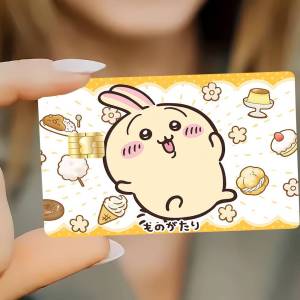 Chiikawa | C-Chiikawa-ES Cute Cartoon Cover Credit Card Stickers Anime Image Print Canvas Manga Decor HD