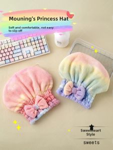 Thickened Absorbent Quick-Dry Hair Towel Cap Womens Cute Head Wrap Bath Cap Hair Washing Tool Personal Hygiene Household Item