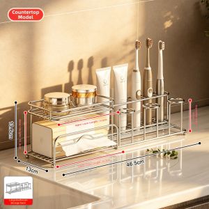 BANGJIE | Premium Wall-mounted Stainless Steel Toothbrush Holder