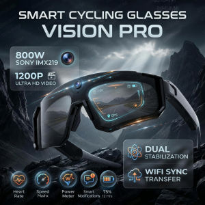 GUHUAVMI | AI Voice Translate Smart Glasses 1200P Video Recording Camera Bluetooth WiFi Anti-Shake Polarized Lens Driving Sports Sunglasses