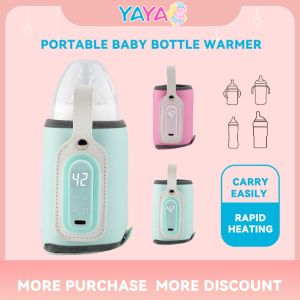 Portable Baby Bottle Warmer Baby Milk Warmer Adjustable Fit 5-8cm Bottle Food Warmer Easy Use