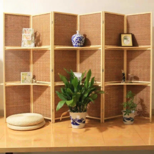 Mobile Bamboo Partition Screen
