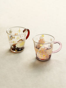 LOTUS BLUE | Food Grade Heat Resistant Borosilicate Glass Cup
