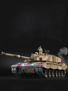 Large Scale Metal Remote Control Tank Model Climbing Offroad Vehicle Toy Gun Launching Challenger 2 II by Heng Long