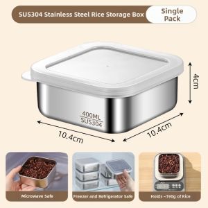 WEIKAMAYI | 304 Stainless Portion Control Meal Box