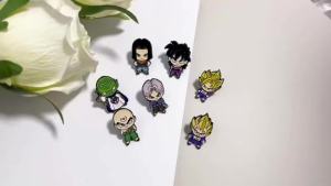 Bandai | 7pcs Set Cute Manga Brooches for Backpacks And Clothes Collectible Pin Badge birthdaygift set Cute badge Anime Enamel Lapel Pins