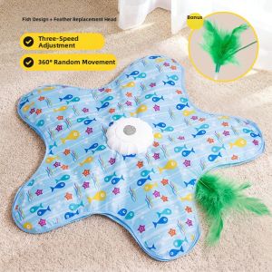 7o | Interactive Rotating Entertainer Hunting Blanket Hide and Seek Pet Cat Toy