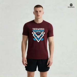 Madaha Kaos Baju Dry fit Jersey Olahraga Taekwondo Bushido Figther