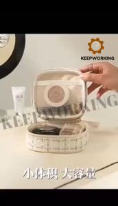 KEEPWORKING Cosmetic Bag Portable Travel Storage Bag for Sanitary Pad Lipstick Napkin Small Makeup Pouch