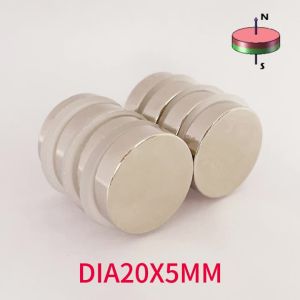 8PCS Super Strong Neodymium Magnets Round Disc Blocks Rare Earth Magnets Dia20x5mm Magnet Round Disc Magnetic Materials Iman Neo