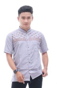 BAJU KOKO Muslim Bordir Series Az-Zahir. Koko Pria Dewasa 2025 Premium Lengan Pendek Terbaru Bahan Katun Adem Terlaris Fashion Muslim Pria. Kemeja Pria terbaru 2025