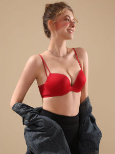 XINKE | Red Push-up Bra with Soft Underwire for Small Breasts