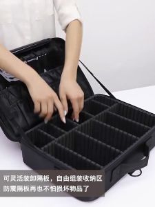 Tas Kosmetik Make Up Travel Organizer Bag 3 Layers Kotak Kosmetik Box Cosmetic Koper Beauty Case make up artist bag Tas Rias MakeUp Rak Perhiasan wanita