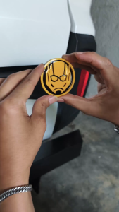 Emblem Variasi Logo Antman 3D Aksesori Unik Untuk Motor & Mobil Bahan Fiber Glass