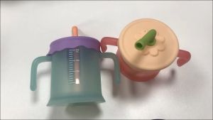 Mumystation 200ml Gelas Minum Bayi Sedotan Sippy Cup Anti Tumpah Training Cup Bayi Dengan Pegangan