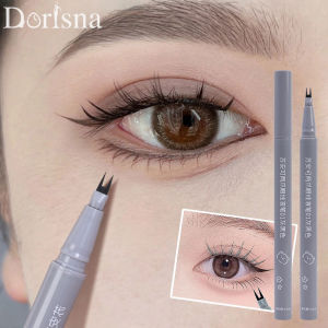 Dorisna Ultra-thin 2 Fork Liquid Eyeliner Lower Eyelash Pen Quick Dry Smooth Eye Liner Pencil Eye Makeup