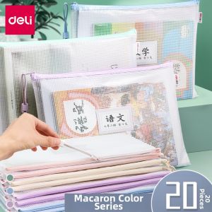 deli | Subject Classification File Bag with Zipper and Transparent Grid