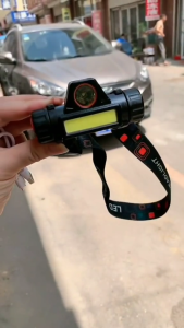 Lampu Senter Kepala LED Cas XPE Super Terang Ergonomis Headlamp COB LED Rechargeable Dengan Magnet