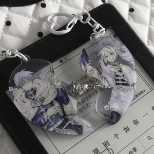 Yumei | Cute Anime Frieren Beyond Journeys End Metal Keychain Bag Charms Accessories Backpack Key Holder Keyring Fans Friends Gifts
