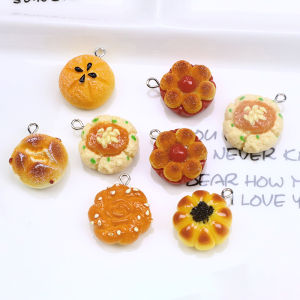 Handmade Material DIY Ornament Accessories Resin Creative Artificial Candy Toy Bread Cake Earrings Keychain Small Pendant