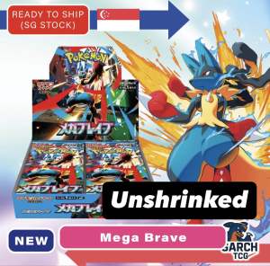 [SG Stock] Pokemon TCG Card Mega Brave & Symphonia Booster Box Set or Pokemon Center set Japanese [Authentic][Shrinked]