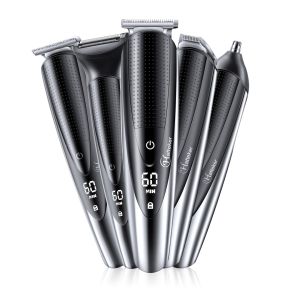Hatteker | Hatteker 5in1 Adjust Hair Beard Trimmer Professional For Men Electric Shaver Hair Clipper Washable Facial&Body Groomer RFC-58805