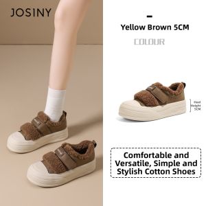 Josiny | Furry Snow Boots Thick Bottom Women Warm Lined Casual Shoes