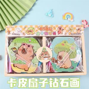 Khóa Học Mùa Thu Hoạt Hình Phim Hoạt Hình DIY Cho Trẻ Em Đá Quý Sáng Tạo Vật Liệu Làm Quạt Mùa Hè Phụ Kiện Đồ Chơi