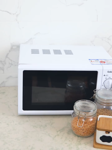 Kitchen Microwave Storage Rack Stainless Steel Single-Layer Countertop Organizing Rack Stove Shelf Compartment