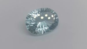 Natural Light Blue Brazil Quartz 17.74 Cts. Oval Eye Clean Grade AAA+ Loose Gemstone