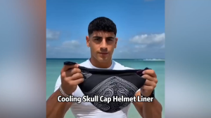 1pcs Cooling Skull Cap Helmet Liner Breathable Sweat Wicking Head Wrap Bandana Hat for Men Women Paisley Cycling Running Cap
